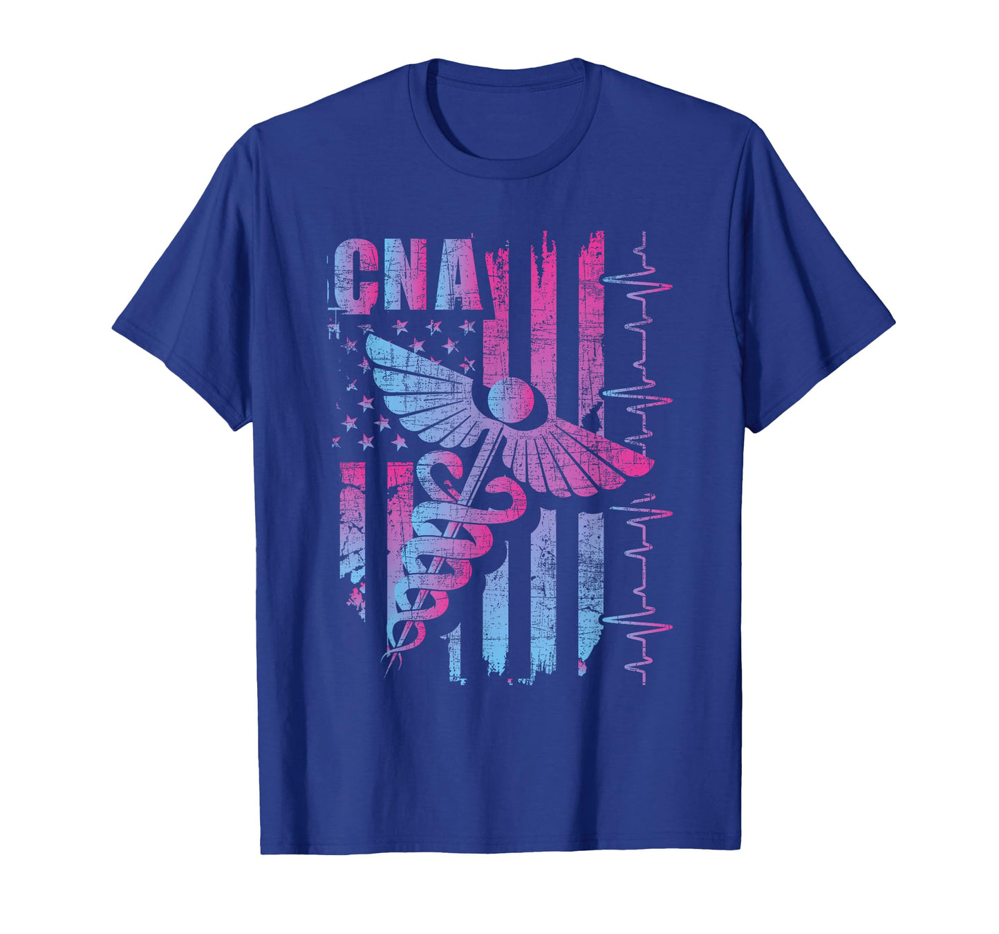 CNA - Certified Nursing Assistant USA Flag Healthcare Worker T-Shirt