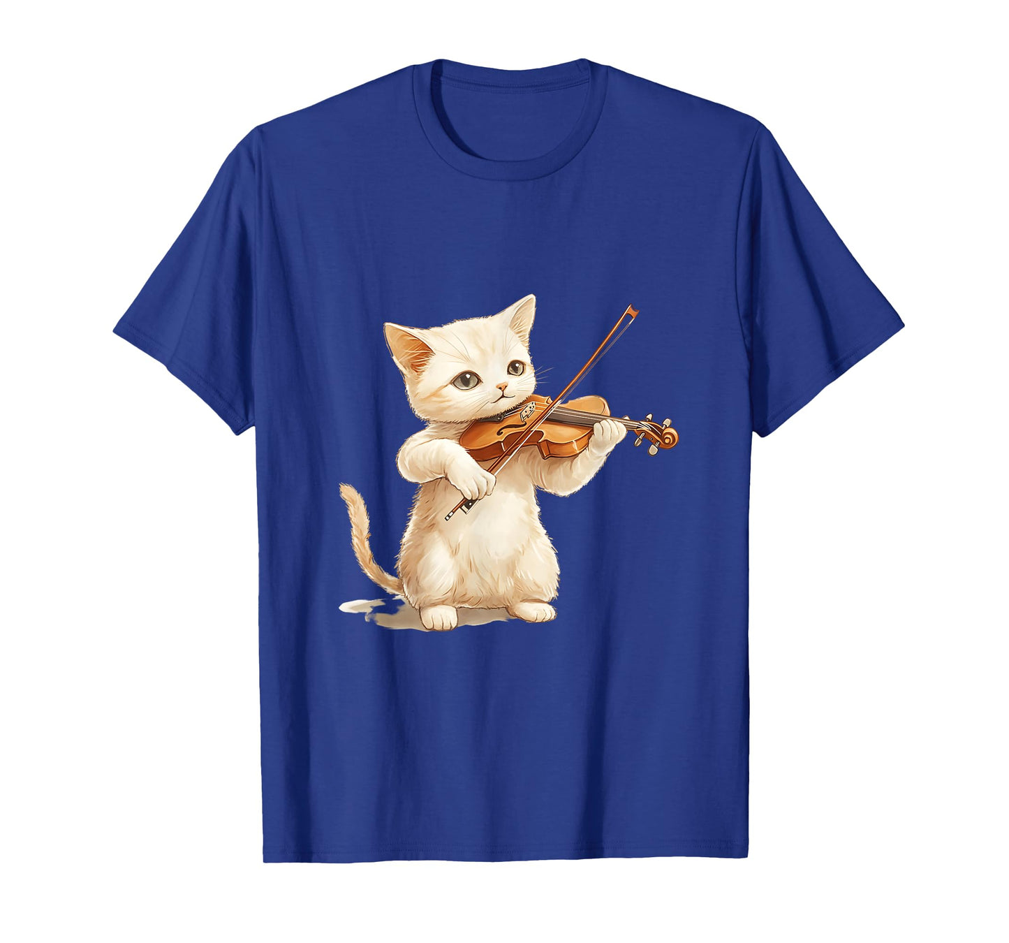 Funny Cat playing Violin for Cat and Violins lovers Music T-Shirt