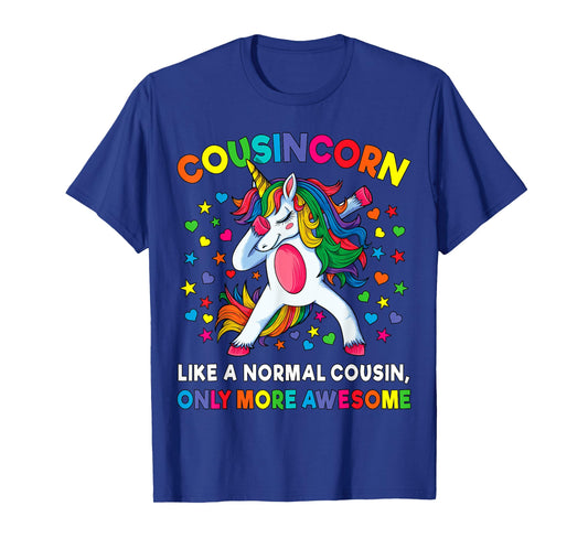 Cousincorn Like A Cousin Only Awesome Dabbing Unicorn T-Shirt
