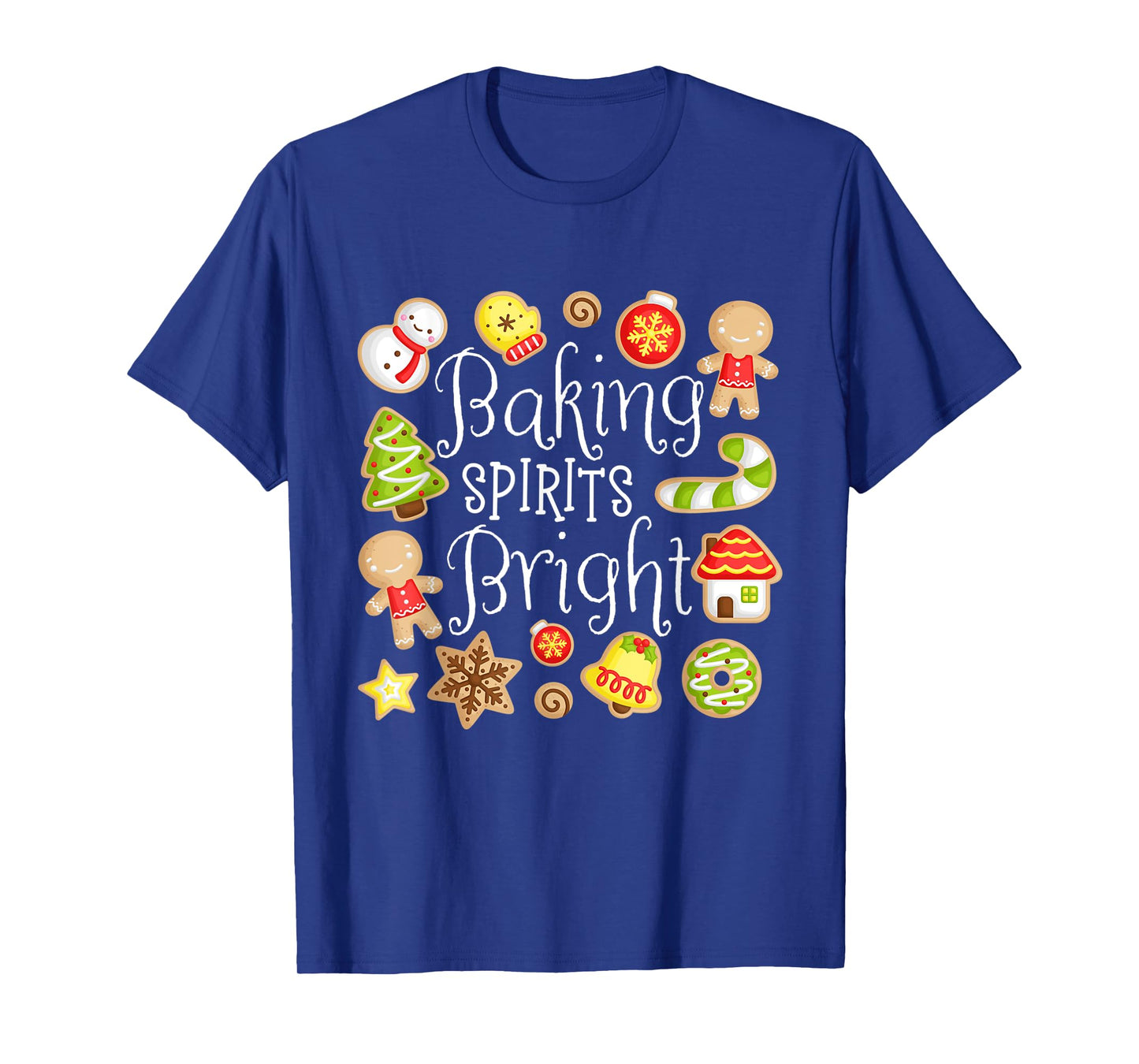 Baking Spirits Bright Christmas Gingerbread Lover Xmas Party T-Shirt
