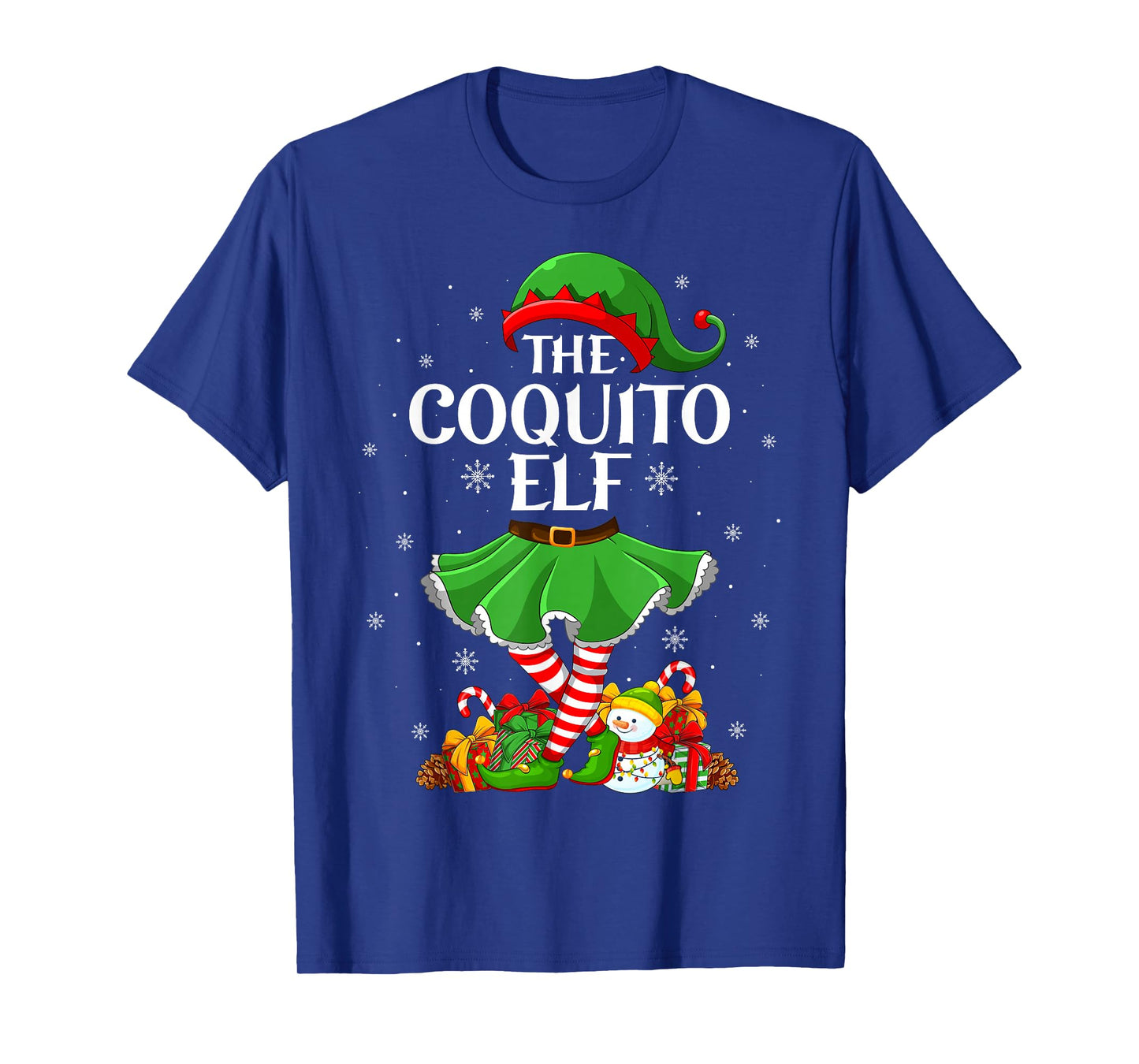Coquito Elf Christmas Family Elf Squad Xmas Girls Women T-Shirt