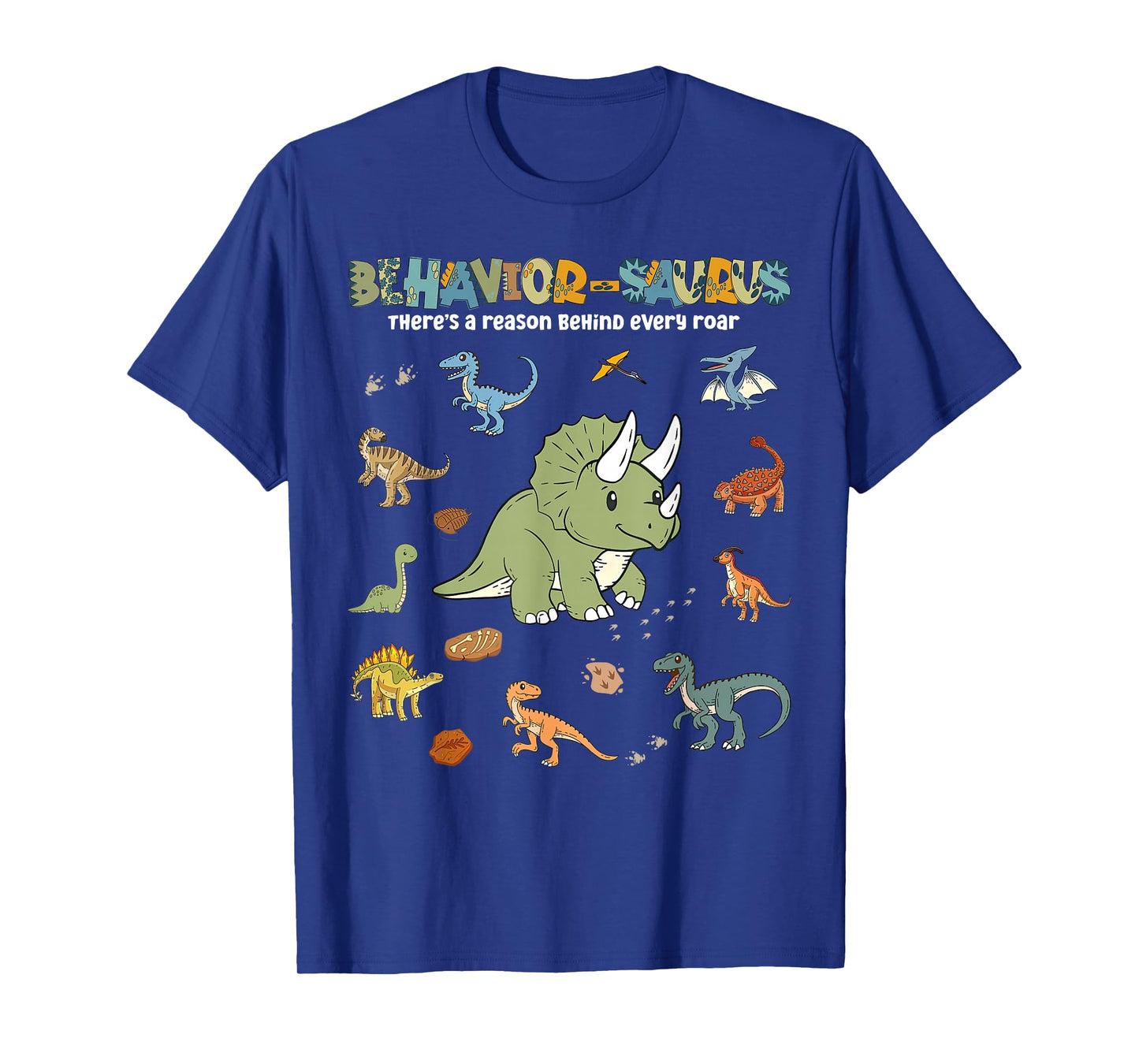 Behavior-Saurus Cute Retro Dinosaur ABA RBT Behavior Analyst T-Shirt