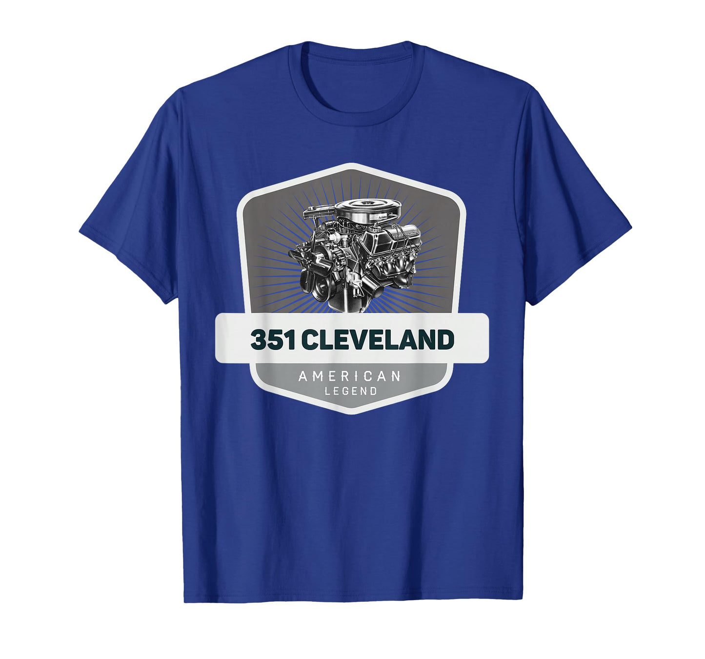 351 Cleveland V8 Muscle Car Legend Engine Retro Logo Retro T-Shirt