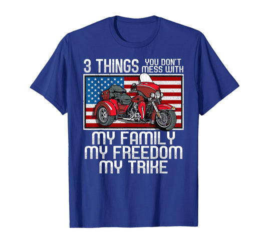 Motorcycle Trike American Biker Rules T-Shirt