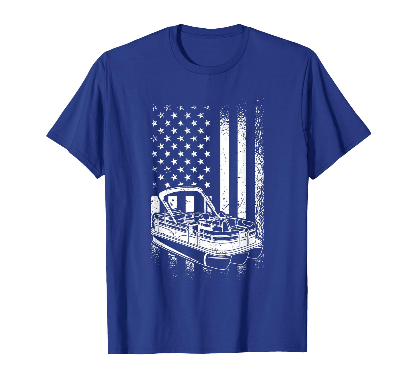 Tritoon Boat Boating - American Tritoon Captain T-Shirt