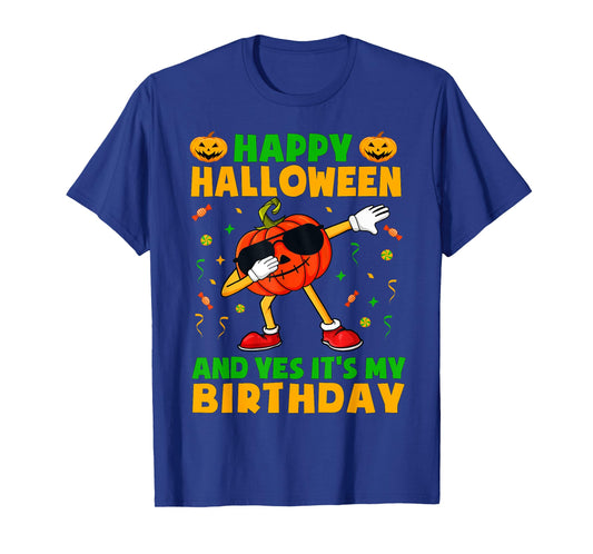 Happy Halloween And Yes It's My Birthday Party Kids Boys T-Shirt