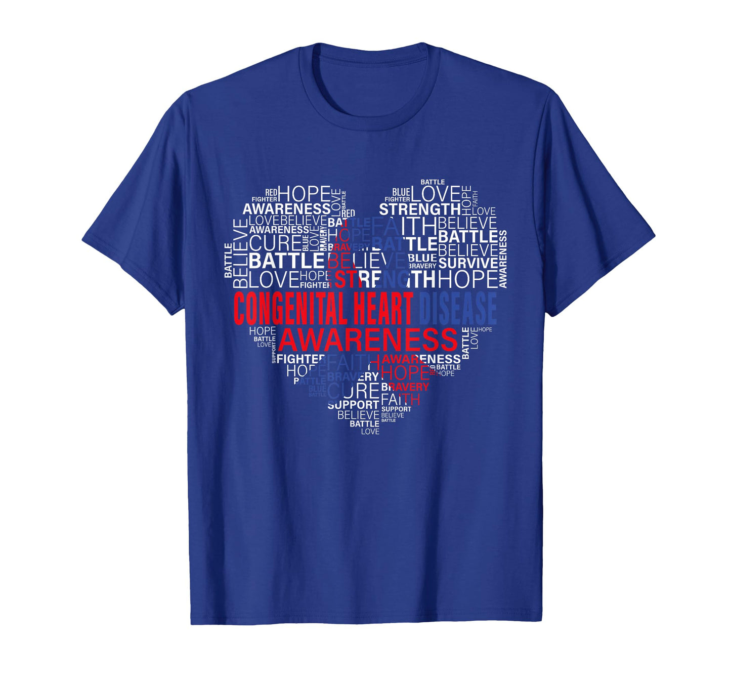 CHD Awareness Heart Disease Fighting Hope Support Warrior T-Shirt