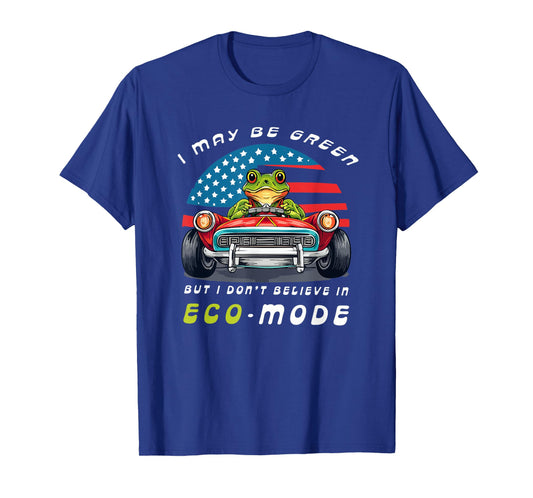 Frog driving an American 1970 muscle car funny saying T-Shirt