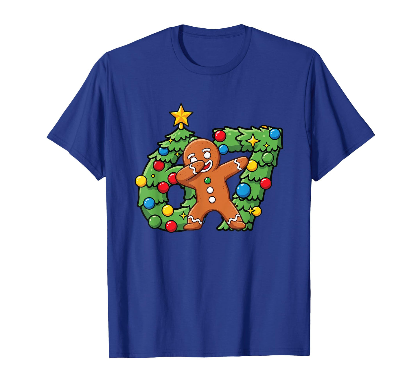 Dabbing 67 Gingerbread Santa Christmas Men Xmas Cookie T-Shirt