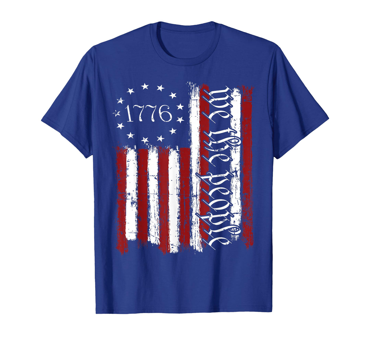 Old American Flag Patriotic 1776 We The People USA T-Shirt
