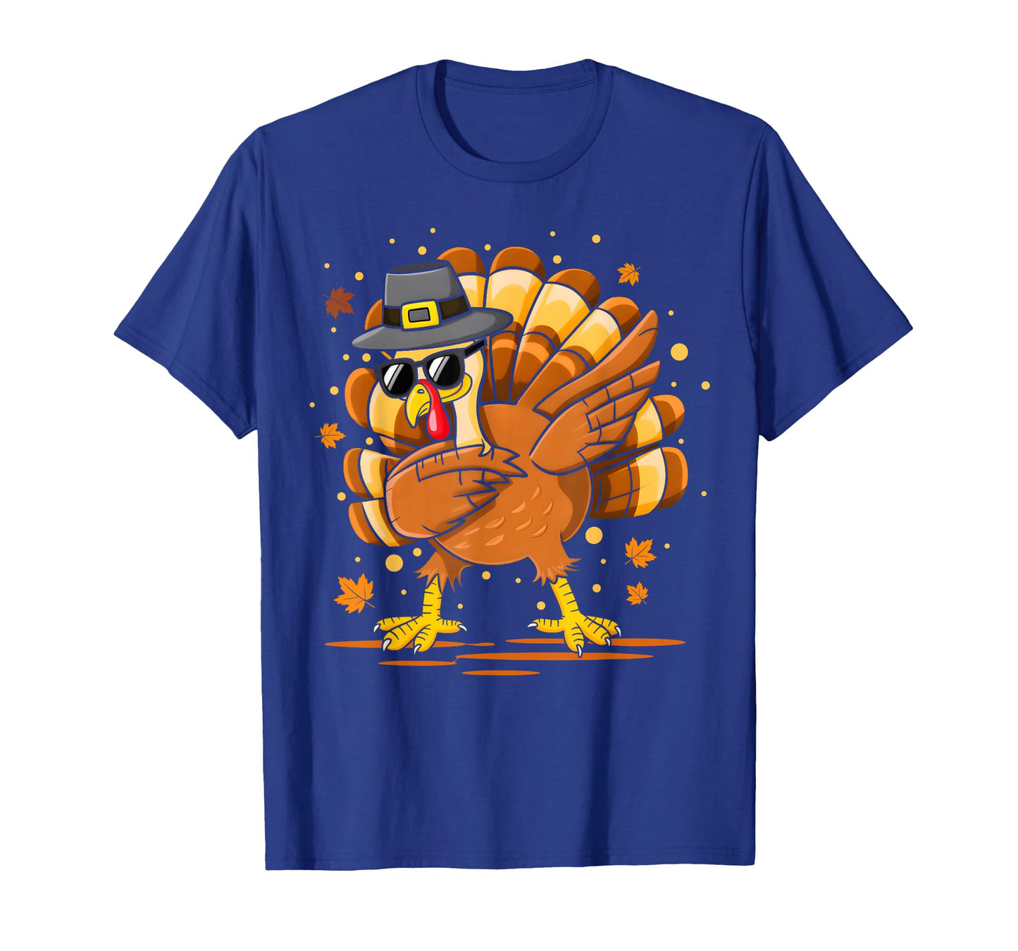 Dabbing Turkey Pilgrim Thanksgiving Day Boys Men Funny Dab T-Shirt
