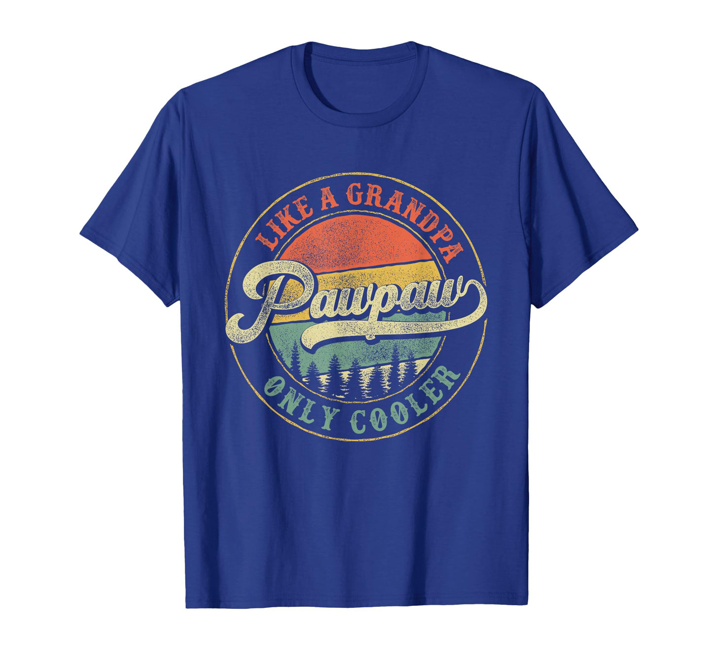 Pawpaw Like a Grandpa Only Cooler Retro Papaw Dad Grandpa T-Shirt