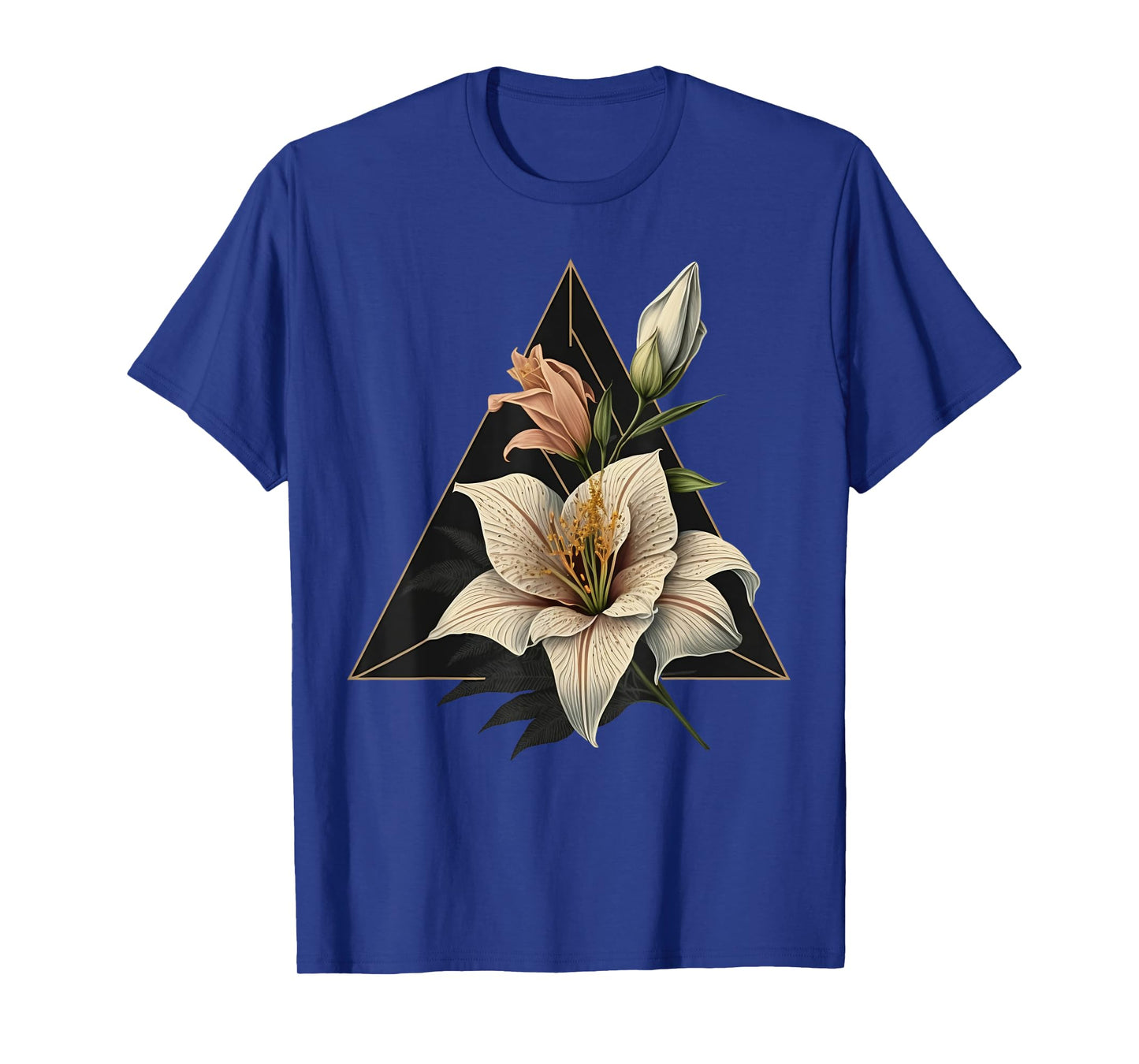 Abstract Geometric Lily T-Shirt