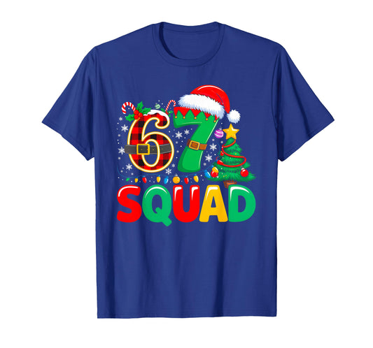 67 Squad Teacher Christmas Funny Holiday Classroom Crew T-Shirt