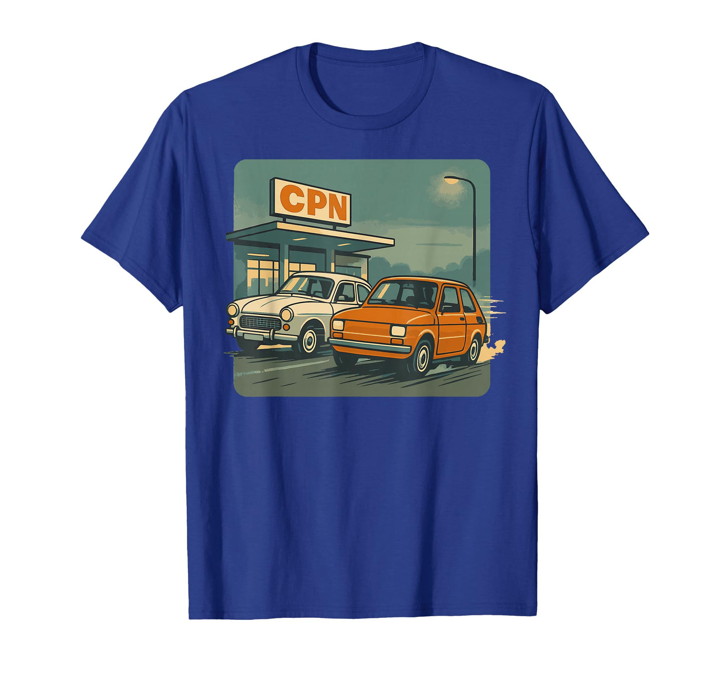 CPN Retro Cars PRL Poland Oldschool Vintage Ride T-Shirt