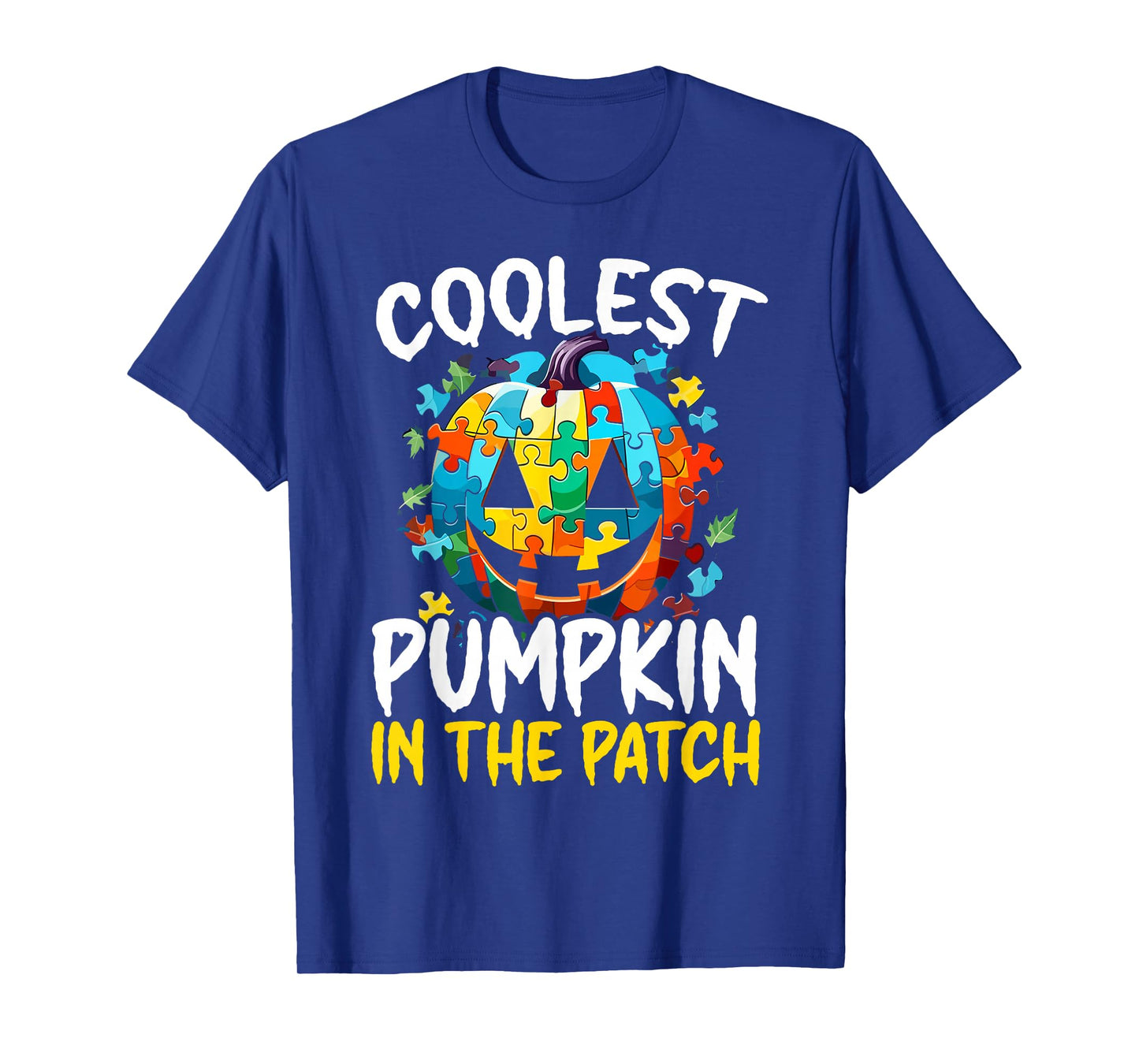 Autism Halloween Puzzle Trick Or Treat Autism Awareness T-Shirt