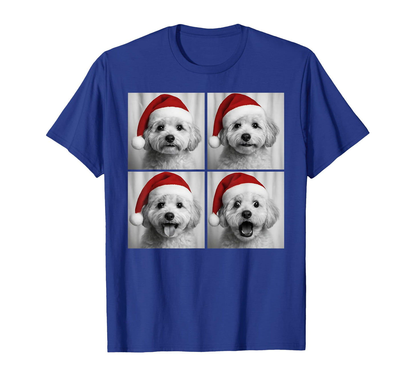 Funny Christmas Maltipoo Santa Doodle Dog Lover Photo Booth T-Shirt
