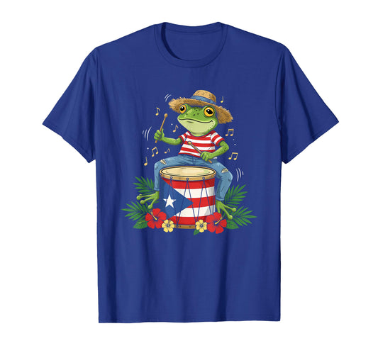 Puerto Rican Flag Coqui Frog Puerto Rico Hispanic Heritage T-Shirt