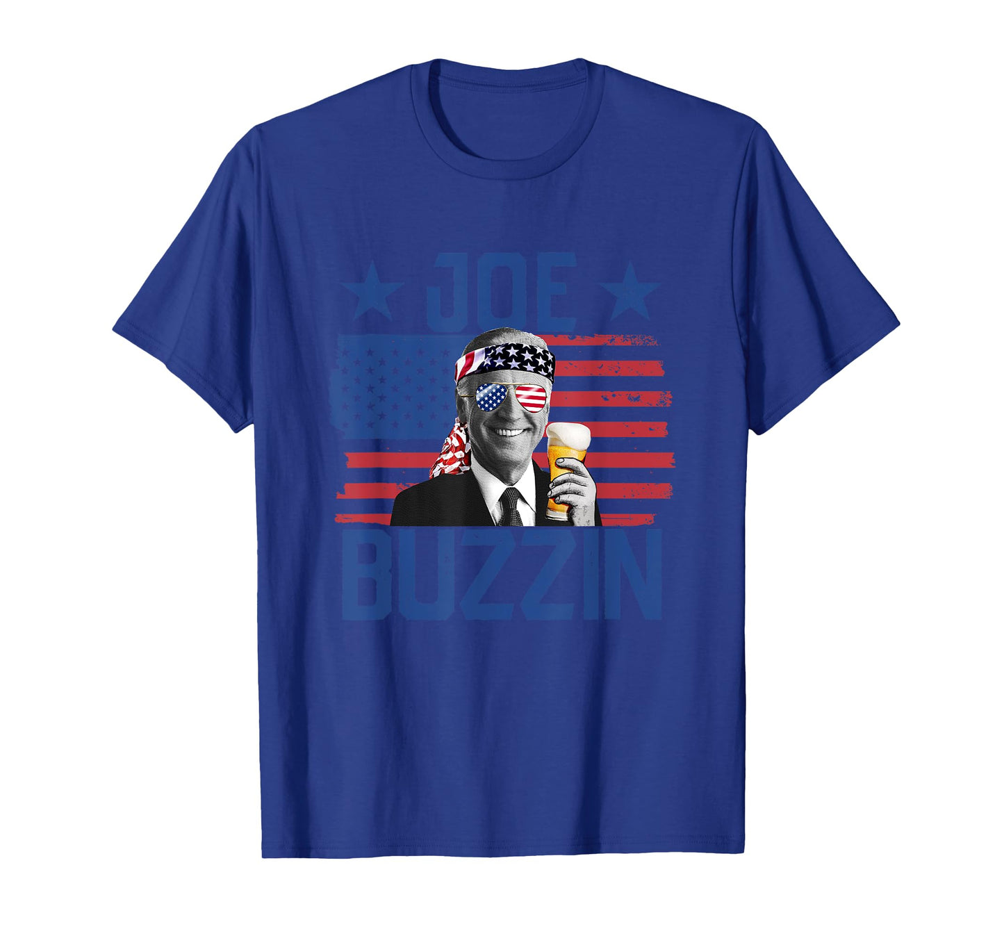 Joe Buzzin' 4th Of July Funny Drinking President Joe Biden Women Men T-Shirt