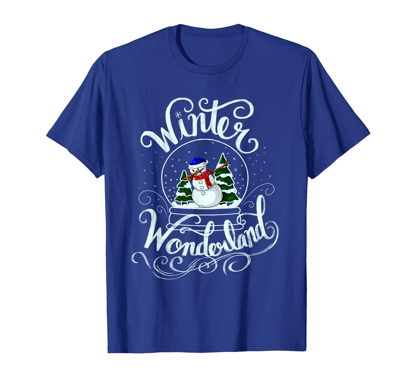 Winter Wonderland Snow Glob Xmas Dabbing Snowman Snowball T-Shirt