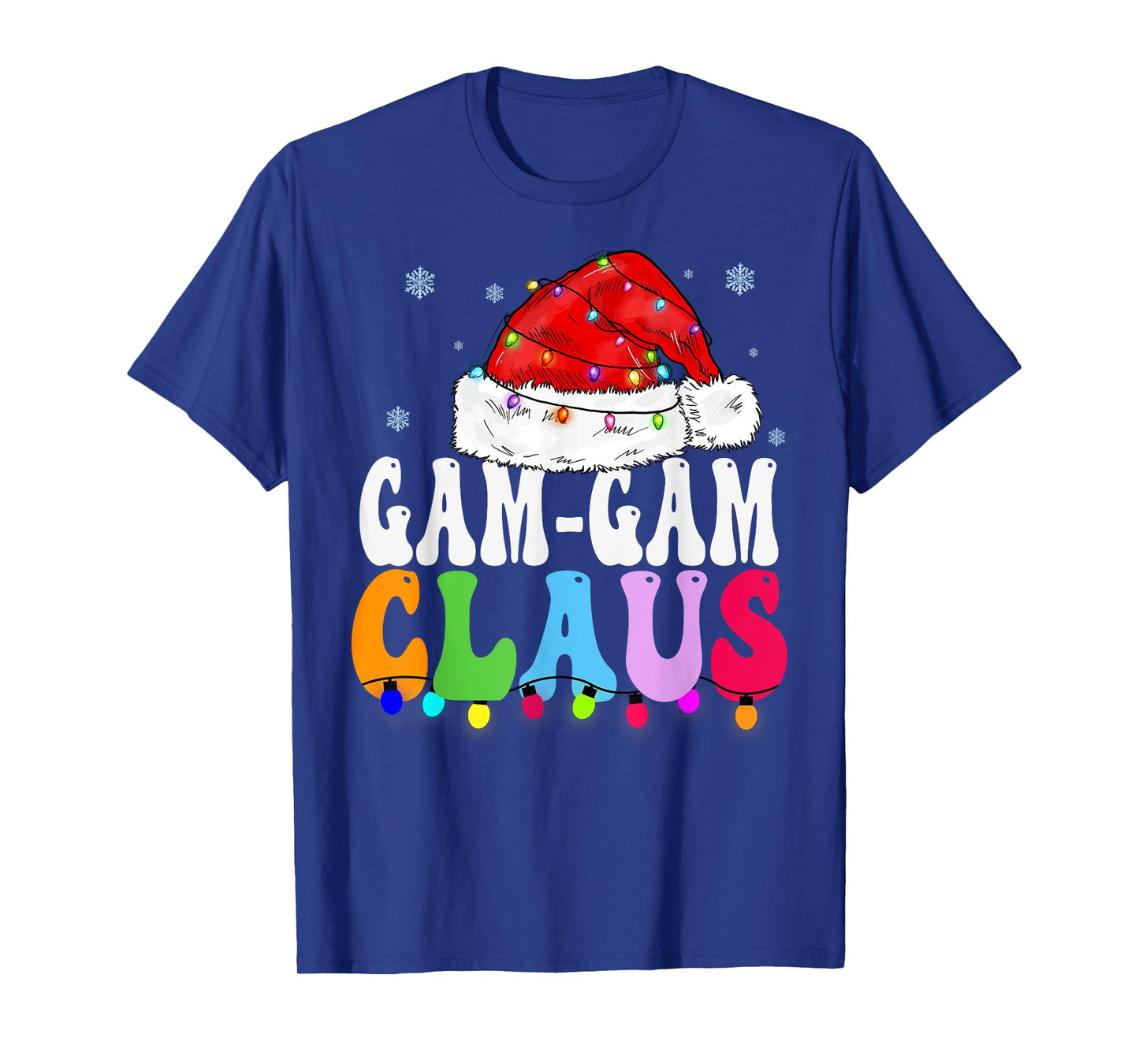 Gam-Gam Claus Funny Xmas Family Matching Grandma Christmas T-Shirt