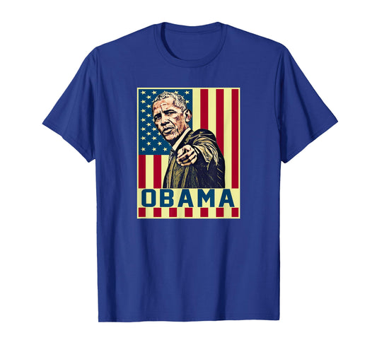 Barack Obama 44th USA President Pop Art Vintage USA America T-Shirt