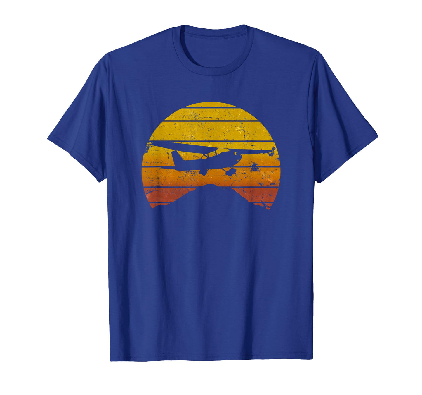 172 Skyhawk Mountain Sunrise Private Pilot Aeroplane Vintage T-Shirt