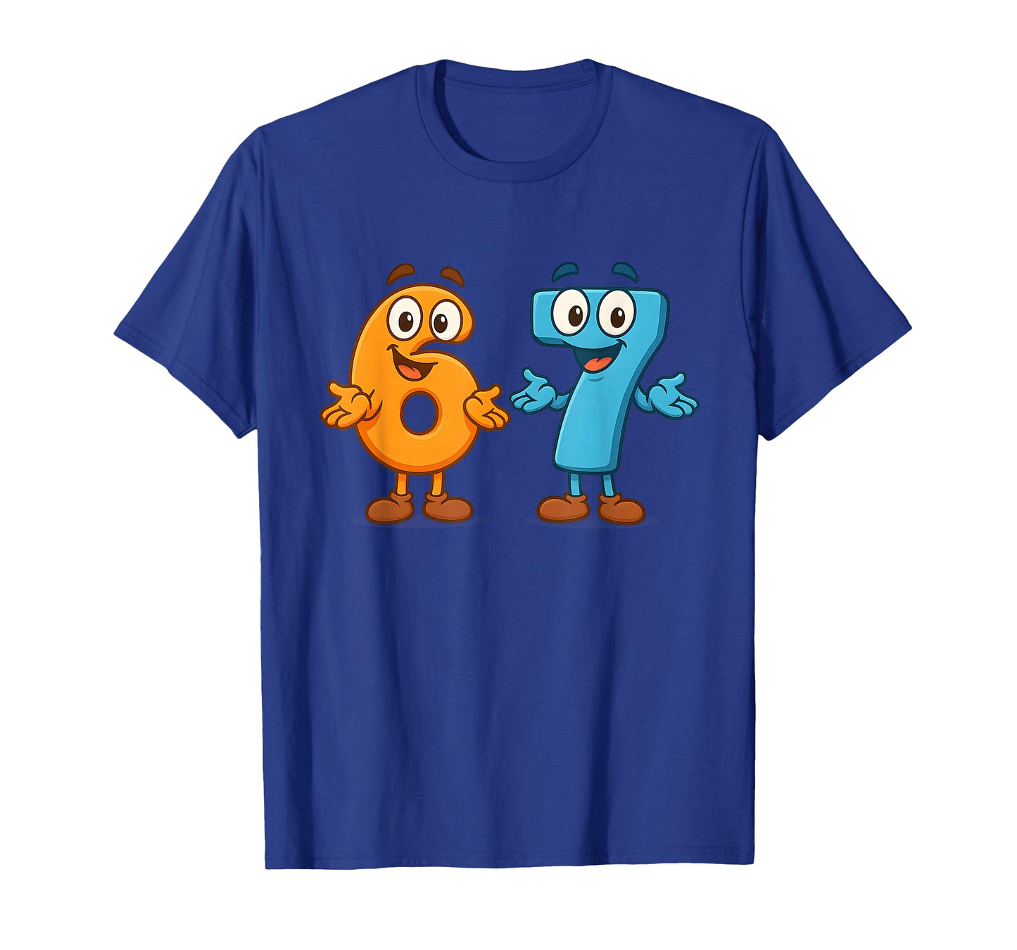 67 Meme Six Seven Kids Number Blocks Math Teacher Funny 6 7 T-Shirt