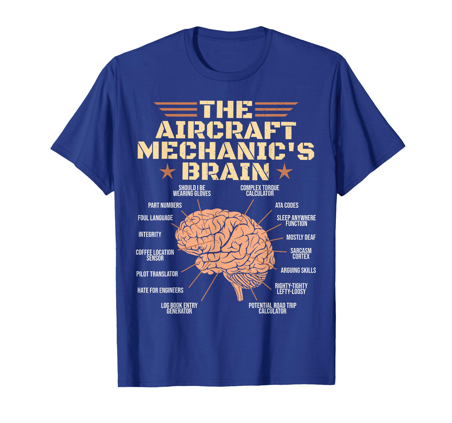 Aircraft Mechanics Brain Shirt Aviation T-Shirt