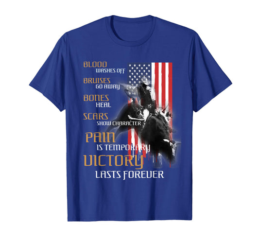 Texas Rider America Western Bull Riding for Men T-Shirt