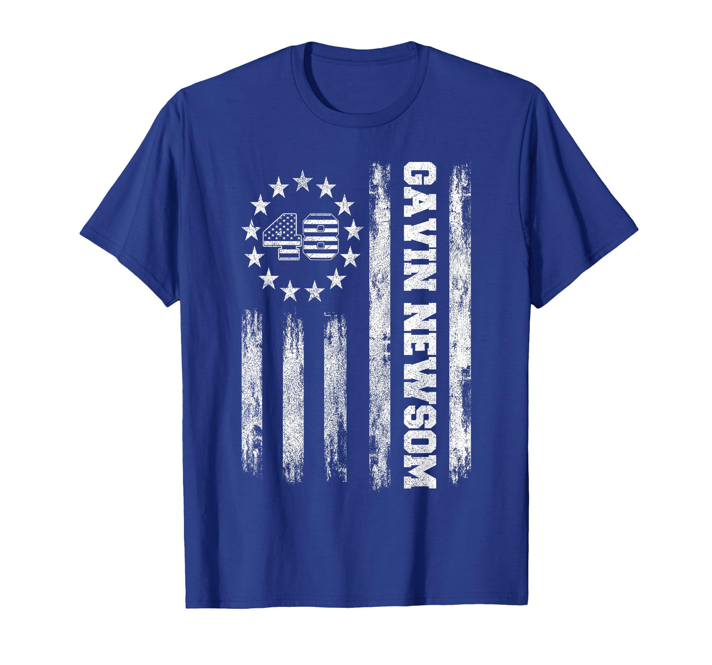 American Flag Gavin Newsom 48, Newsom For President 2028 T-Shirt