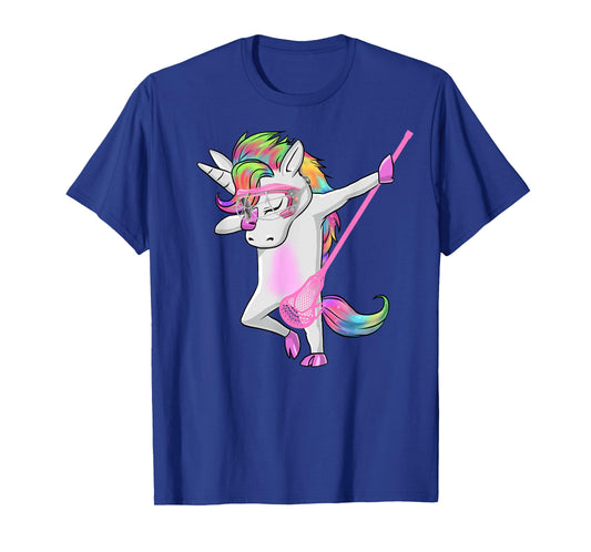 Relax Unicorn dab Youth Lacrosse Tees Lacrosse Funny Tshirt T-Shirt
