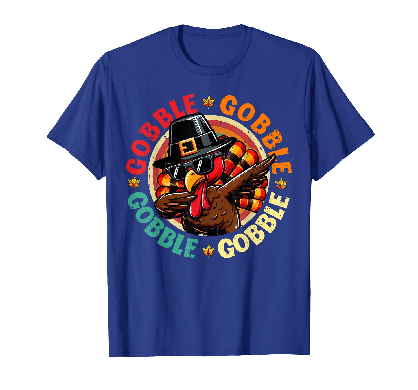 Thanksgiving Turkey Dabbing Gobble Funny Toddler Boys Kids T-Shirt