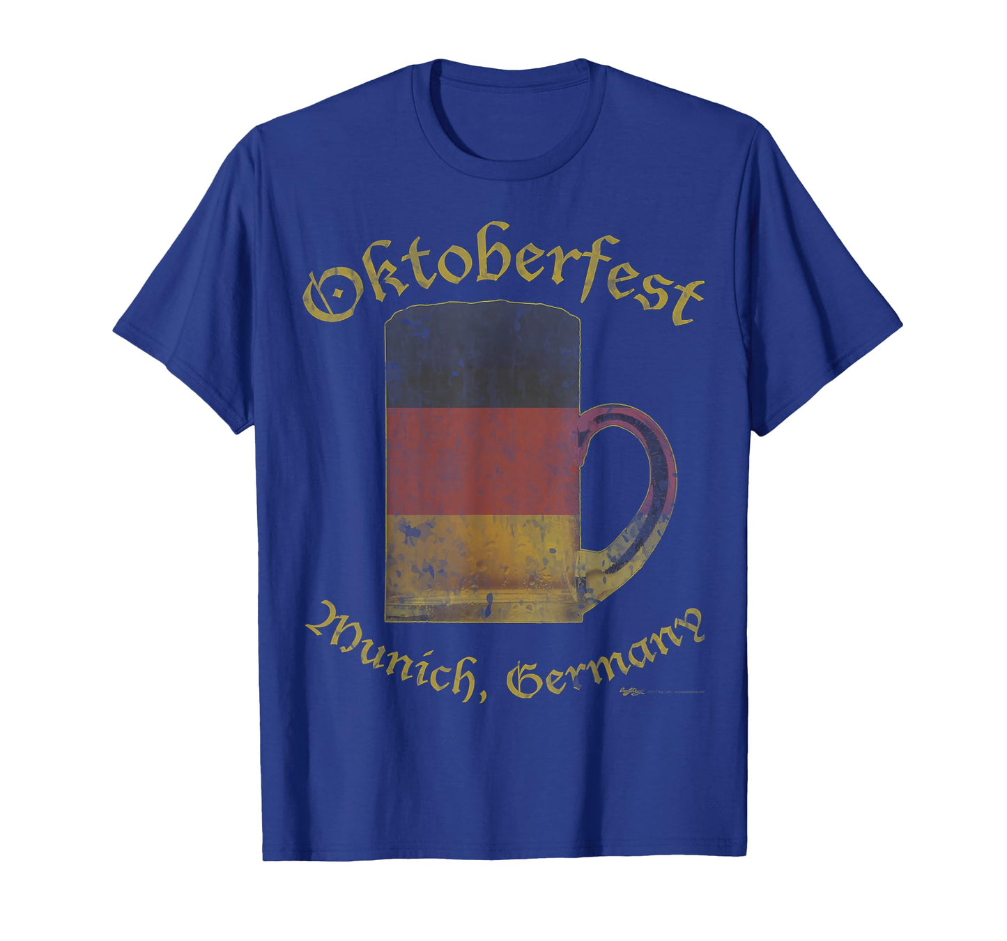 Vintage Oktoberfest Munich, Germany Flag Drinking T-Shirt