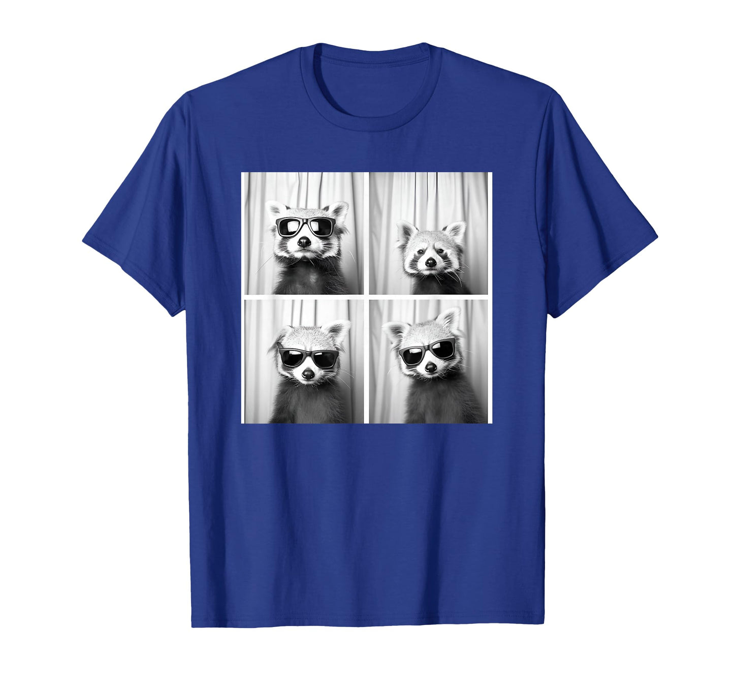 Cool Red Panda With Sunglasses Funny Zoo Animal Photobooth T-Shirt