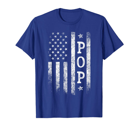 Pop American Flag Pop Gifts Patriotic Father's Day T-Shirt
