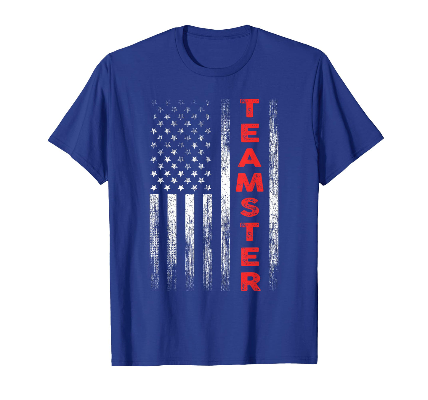 Teamster American Flag Patriotic Truck Driver US Trucking T-Shirt