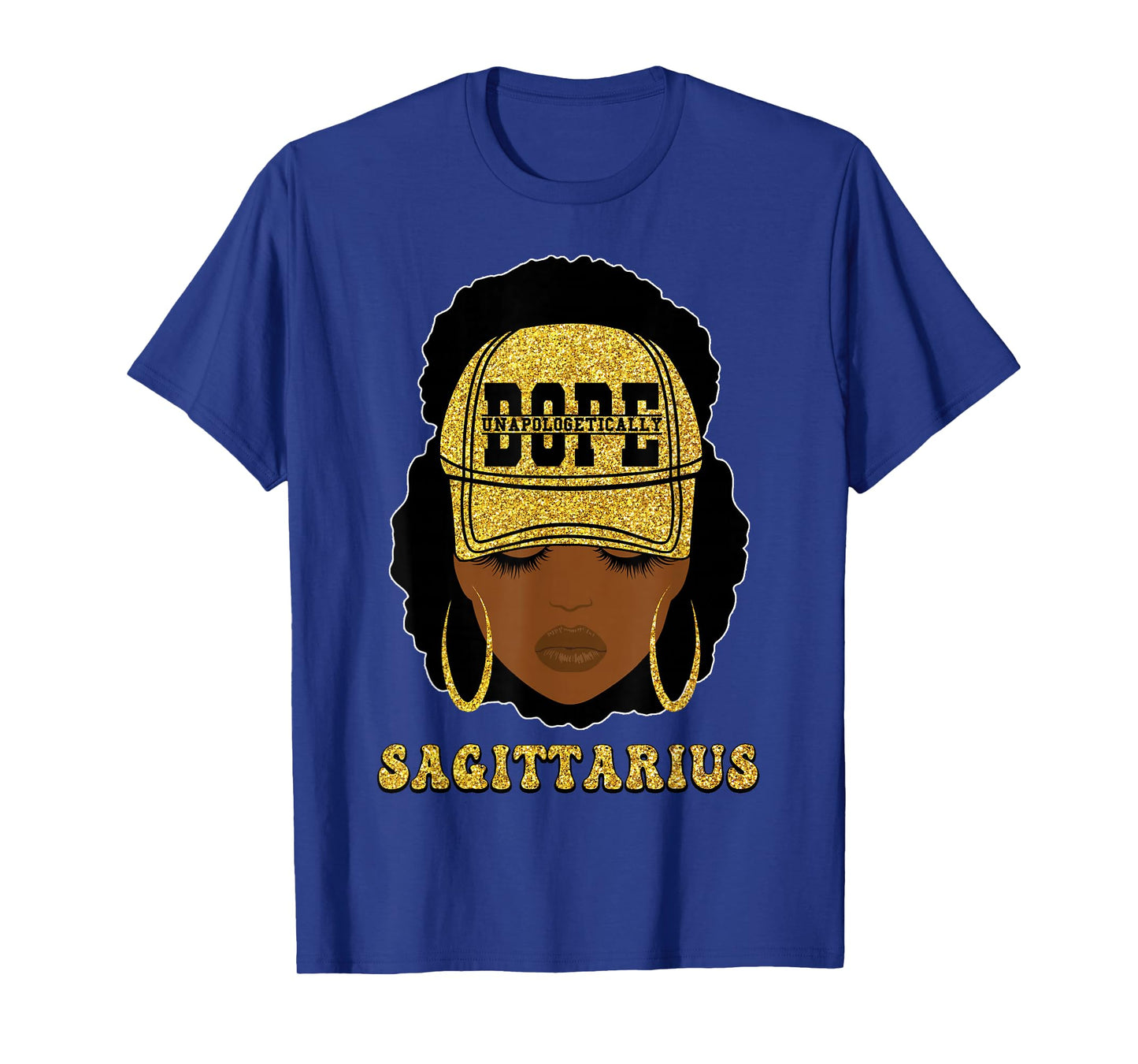 Unapologetically Dope Sagittarius Queen Black Women Zodiac T-Shirt