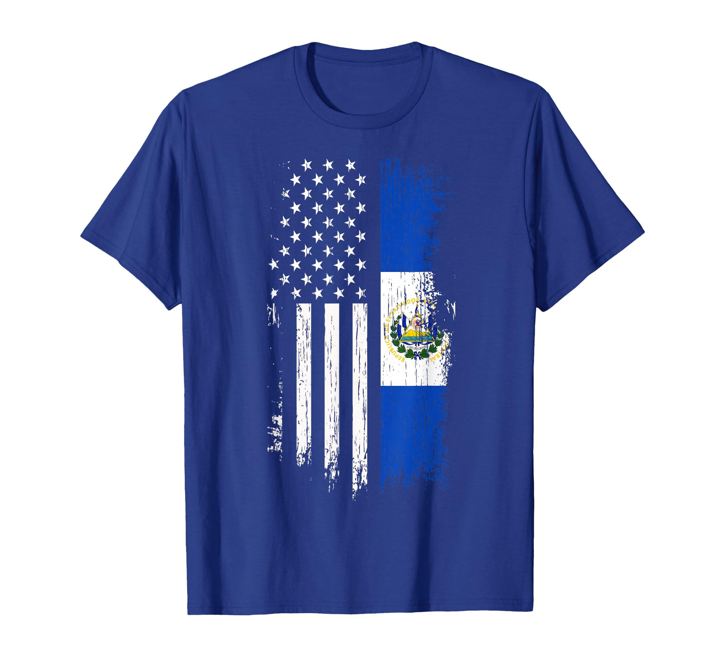 Salvadoran America Flag T-Shirt - El Salvador USA Shirt T-Shirt