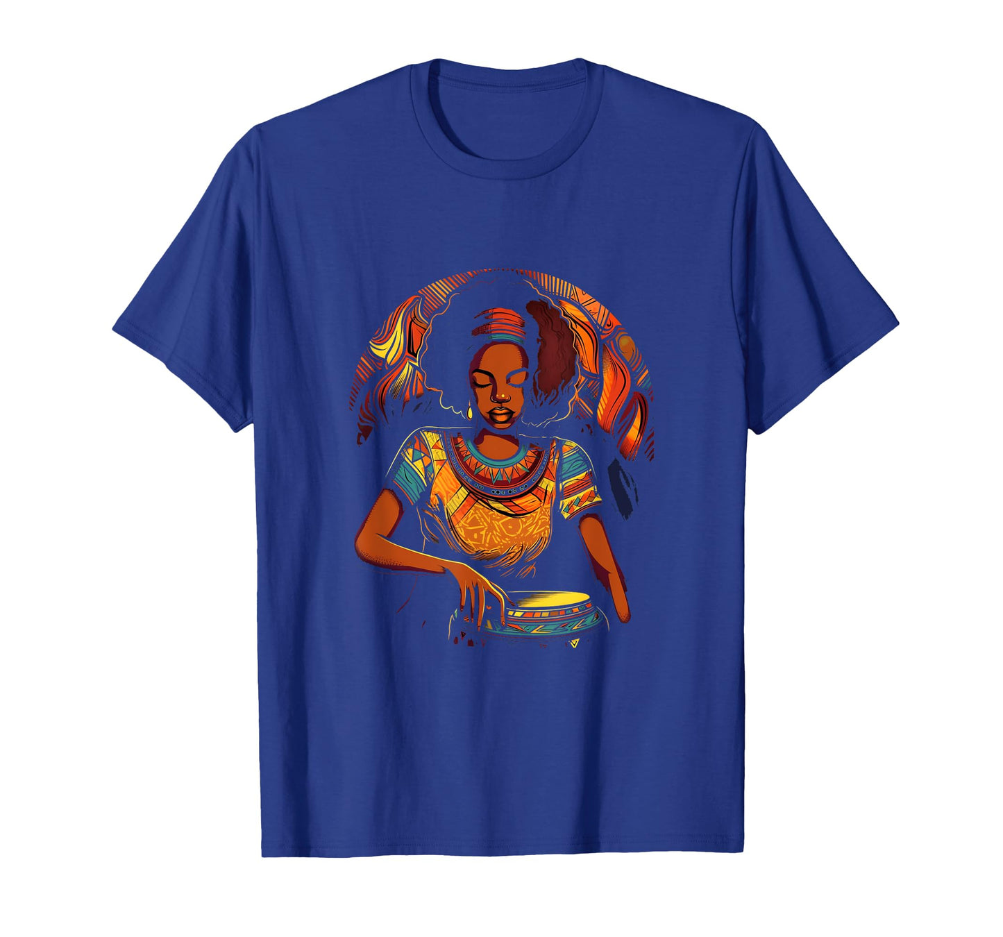 Djembe Drum African Woman Girl Jembe Player Drummer Drumming T-Shirt