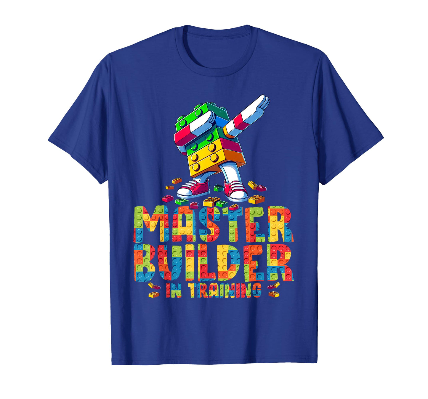 Master Builder in Training Bricks Blocks Kids Boys Funny T-Shirt