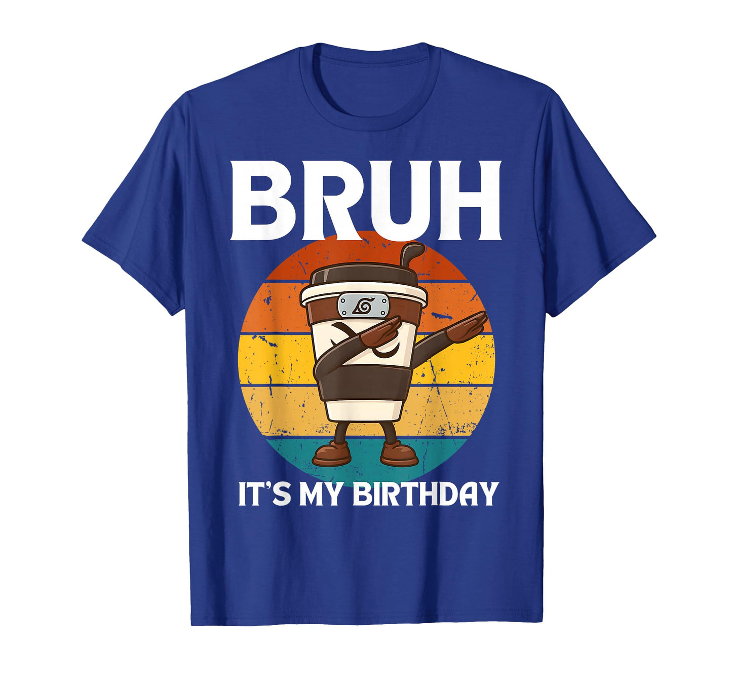 Bruh It's My Birthday Dabbing Cappuccino Assassino Kids Boys T-Shirt