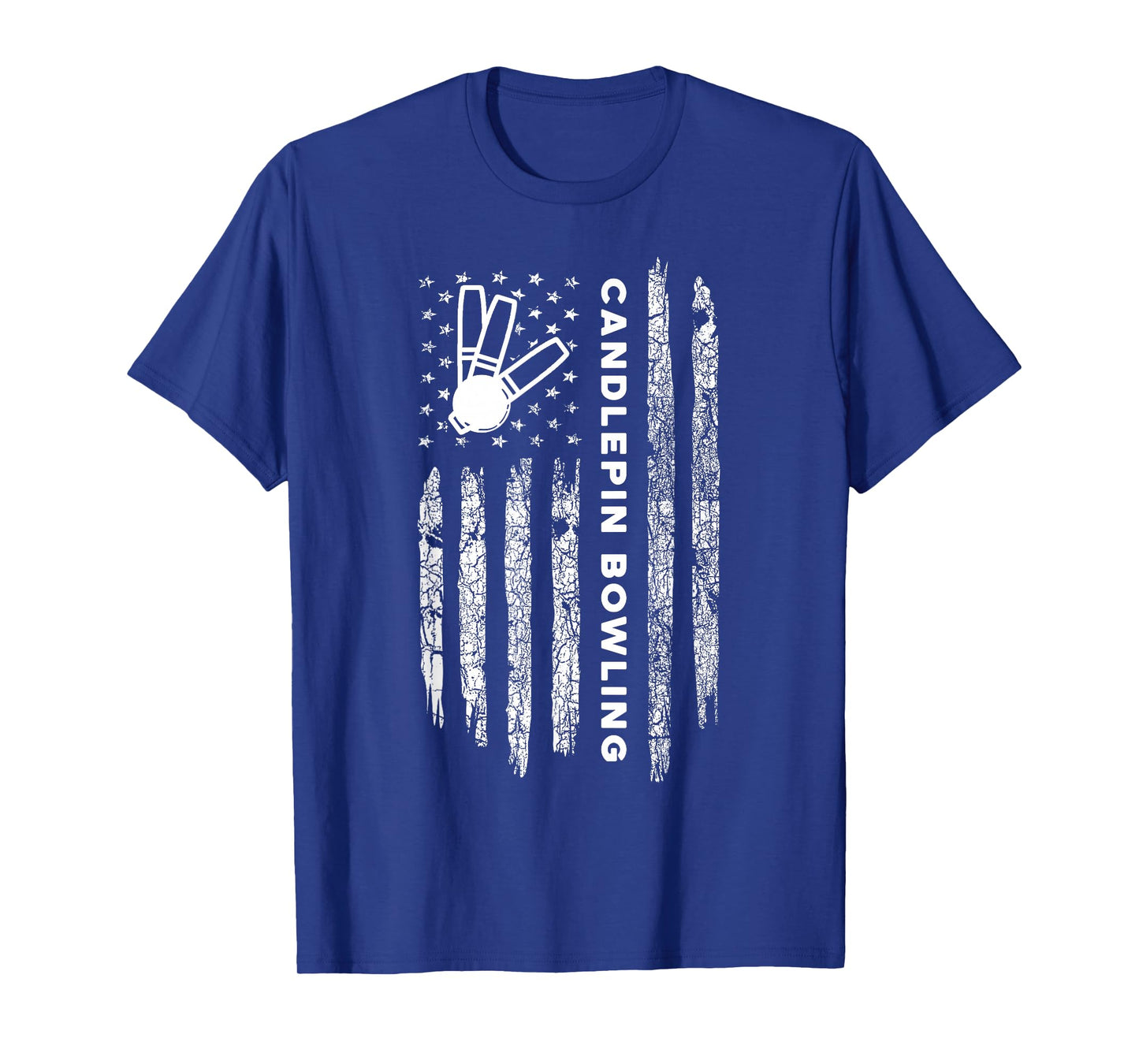 American Flag Candlepin Bowling - Vintage Candlepin Bowling T-Shirt