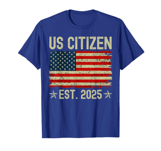 US Citizen Est 2025 New American Immigrant Citizenship Gifts T-Shirt