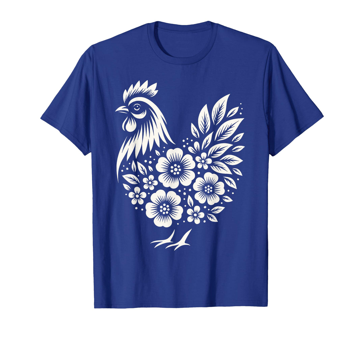 Chicken Floral Lover Gifts Women Girls Mom Cute Farm Chicken T-Shirt