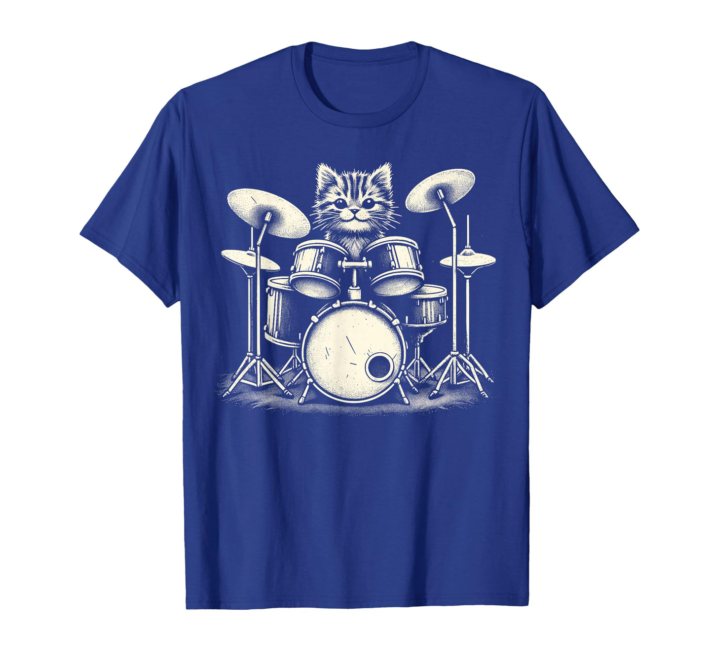 Cat Drummer Playing Drums T-Shirt