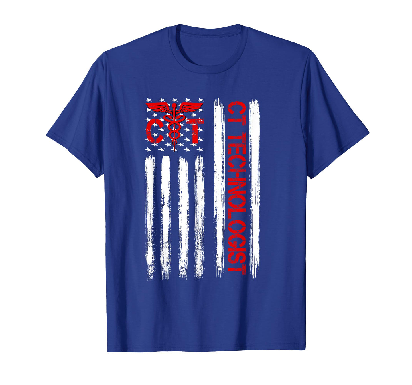 CT Scan Technologist American Flag Patriotic Radiology Gift T-Shirt