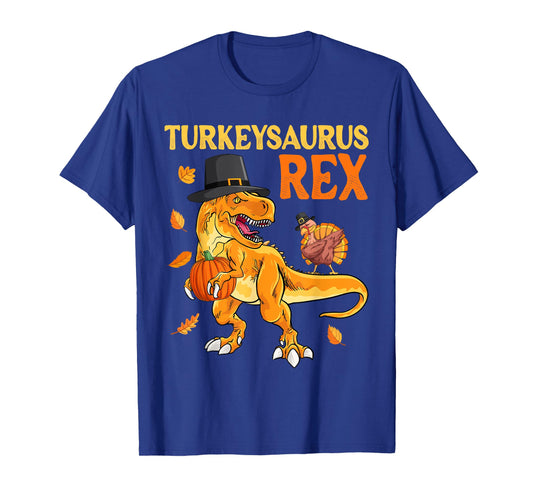 Turkeysaurus Rex Turkey Dab Dino Boys Toddler Thanksgiving T-Shirt