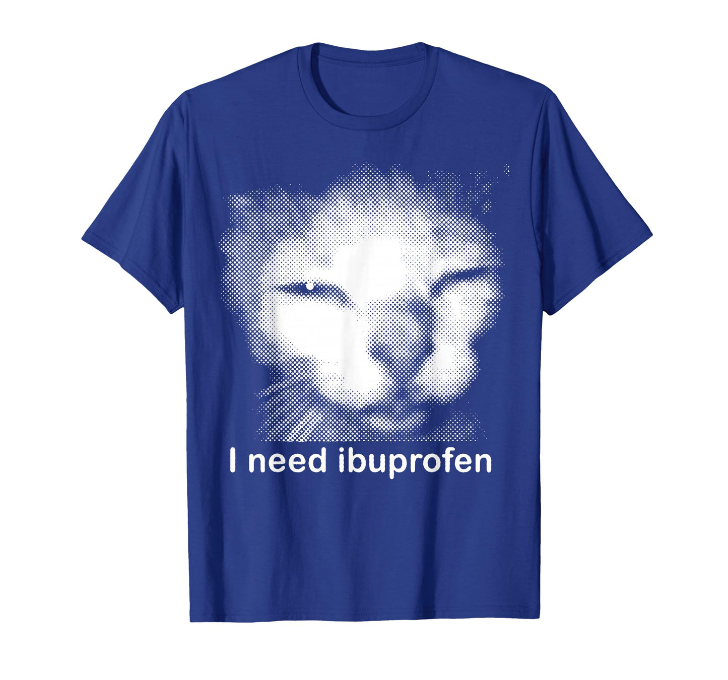 I Need Ibuprofen Funny Vintage Graphic Cat Meme T-Shirt