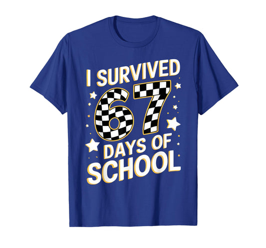 67th Day of School Teacher Kids 67 Math Meme Teacher Student T-Shirt